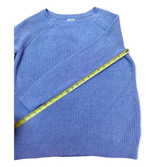 LL BEAN Freeport Maine Grey Cotton Ribbed Knit Pullover Sweater Size XL X-Large - Picture 7 of 11